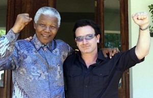 Bono et Nelson Mandela